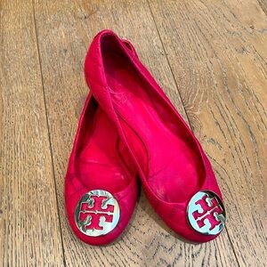 Tory Burch Quinn Quilted Ballerina Flat in Carnival Pink